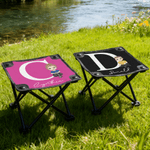 Personalized Cartoon Character Initial Fishing Stool with Name Outdoor Activities Camping Gift for Fishing Enthusiasts