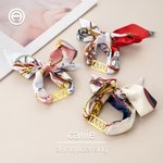 Personalized Sorority Name Tie Scarf with Acrylic Gold Greek Flip Button Bid Day Sorority Initiation Gift for Friends | Callie × Affinity Licensing