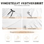 Personoitu söpöt tassuruutu kuvioiset pitkät kiristyslahkeiset pyjamahousut nimellä ja kuvalla lahja lemmikin omistajille ja eläinrakkaille