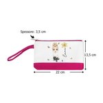 Borsa da trucco personalizzata con fiore di nascita e nome regalo ideale per compleanni matrimonio e occasioni speciali per donne e ragazze