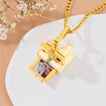 Personalisierte Vintage Polaroid Kamera Foto zarte Halskette Geburtstag Jahrestag Geschenk für Paare Familie