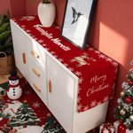 Runner da tavolo e tovagliette in stile natalizio personalizzati con nome di famiglia regalo di Natale per amici o familiari