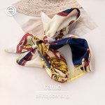 Personalized Sorority Name Tie Scarf with Acrylic Gold Greek Flip Button Bid Day Sorority Initiation Gift for Friends | Callie × Affinity Licensing