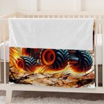 Personalizzato Mostro Ghepardo Leone Dinosauro Camion Coperta morbida con nome Regalo di compleanno per ragazzi bambini bambini amanti dei camion