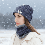 Gepersonaliseerde Cartoon Karakter gebreide Slouchy Beanie muts en nekwarmer Set met initiaal Outdoor Activiteit Accessoire Verjaardagscadeau voor mannen vrouwen