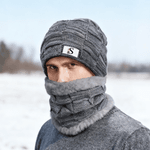 Gepersonaliseerde Cartoon Karakter gebreide Slouchy Beanie muts en nekwarmer Set met initiaal Outdoor Activiteit Accessoire Verjaardagscadeau voor mannen vrouwen