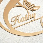 Personalised Music Note Metal Wall Art with Text Home Decor Birthday Game Day Gift for Musician Music Teacher