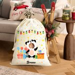 Sacco regalo personalizzato con foto e nome regalo ideale per Natale compleanno e occasioni speciali per bambini