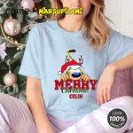 Personalized Cartoon Cute Marsupilami Soft T-shirt Sweatshirt Hoodie with Name Daily Wear Christmas Gift for Family | Callie × Marsupilami®