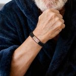 Personalised  Nylon Emergency Medical Alert ID Adjustable Rope Bracelet with Text Daily Wear Thoughtful First Aid Gift for Men Women