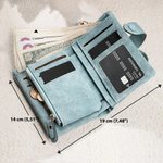 Gepersonaliseerde Cartoon Karakter Geboortebloem PU Leren Drievoudige Pols Tas met Naam Portemonnee Verjaardags Cadeau voor Vrouwen Meisjes