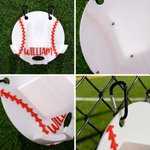 Personalized 3D Printed Baseball Softball Dugout Organizer Gear Hanging Holder with Name and Number Sport Accessories Team Gift for Ball Player Lover