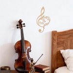 Personalised Music Note Metal Wall Art with Text Home Decor Birthday Game Day Gift for Musician Music Teacher