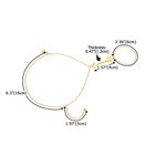 Personalizada estilo bohemio ajustable mano cadena pulsera delicada joyería con nombre y dedo anillo cumpleaños día de San Valentín regalo para las mujeres