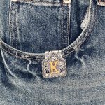 Personalized Retro Western Cowboy Cow Tag Keychain with Initial Daily Use Birthday Anniversary Gift for Cowboy Lovers