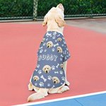 Personalized Pet Face Photo Paw Fish Bone Pet Shirt with Name Birthday Anniversary Gift for Pet Owners Lovers