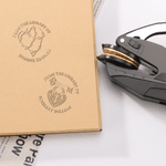 Personalized Vintage Traditional Magic Funny Pattern Stainless Steel Black Embossing Machine with Text Birthday Gift for Friends Writers