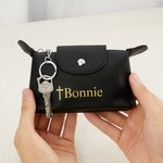 Personalized Cross Portable PU Leather Coin Wallet Cash Pouch with Text and Key Ring Bridal Shower Baptism Birthday Gift for Christians