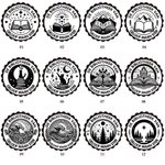 Gepersonaliseerde Boekenembosser met Landschapontwerp en Tekst Boekstempel Verjaardagscadeau voor Boekenliefhebbers en Boekenclubs