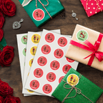 Etiquettes Personnalisées Rose Initiales avec Nom Décoration Cadeau de la Saint Valentin Cadeau d'Anniversaire pour Amoureux Femme