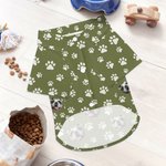 Personalized Pet Face Photo Paw Fish Bone Pet Shirt with Name Birthday Anniversary Gift for Pet Owners Lovers