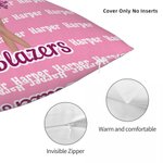 Personalized Cartoon Cheerleading Girl's Back Soft Throw Pillow Cover with Name and Team Name Home Decor Senior Night Team Gift for Cheerleaders