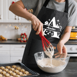 Personalized Christmas Initial Kid Adult Baking Apron with Name and Front Pocket Christmas Gift for Kids Family