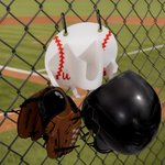 Personalized 3D Printed Baseball Softball Dugout Organizer Gear Hanging Holder with Name and Number Sport Accessories Team Gift for Ball Player Lover