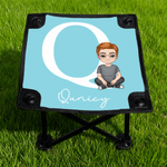 Personalized Cartoon Character Initial Fishing Stool with Name Outdoor Activities Camping Gift for Fishing Enthusiasts