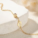 Gepersonaliseerde initiaal Micro-gekerfde Projectie Foto Armband met 100 talen Ik hou van je sieraad Verjaardagscadeau voor vrouwen