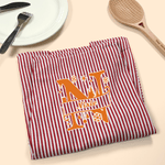 Personalized Christmas Initial Kid Adult Baking Apron with Name and Front Pocket Christmas Gift for Kids Family