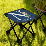 Personalized Cartoon Character Initial Fishing Stool with Name Outdoor Activities Camping Gift for Fishing Enthusiasts