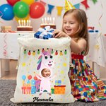 Sacco regalo personalizzato con foto e nome regalo ideale per Natale compleanno e occasioni speciali per bambini