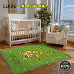 Coperta personalizzata a coda lunga di leopardo Marsupilami con nome, regalo di Natale e compleanno per figlio, figlia e bambino.