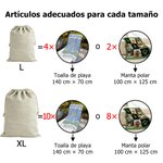 Bolsa de regalo personalizada de cordón con personaje de dibujos animados inicial y nombre regalo de Navidad para niños y familia