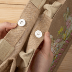 Personalisierte Ostern Peter Rabbit Large-Capacity Jute Tote Tasche mit Namen Ostern Geschenk für Jungen Mädchen Kinder