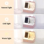 Personalised Long Tailed Marsupilami Name Multi-Compartments Jewellery Box with LED Makeup Mirror Birthday Gift for Women | Callie × Marsupilami®