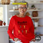 Personalized Cute Tail-Bouncing Marsupilami T-shirt Sweatshirt Hoodie with Name Birthday Anniversary Christmas Gift for Family | Callie × Marsupilami®