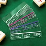 Lecteur de ligne Mahjong Multicolore Exquis Personnalisé avec Règles et Nom Mahjong Jeu de Nuit Cadeau d'Anniversaire pour Amoureux du Mahjong