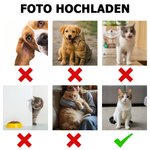 Personalisierter Schlafanzug mit Haustier-Foto und Wunschtext weiches Pyjama Set Geburtstag Geschenk für Katzen- und Hundebesitzer Damen Herren