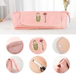 Personalisierte elegante Mädchen Frisur Geburt Blume Multi-Compartments Haar Styling Tool Pouch mit Namen Geburtstag Geschenk für Frauen Friseure