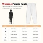 Personalized Photo Kiss Heart Long Pajama Pants with Name and Drawstring Christmas Birthday Gift for Kid Women Men Pet Lovers