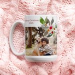 Tazza personalizzata in ceramica con foto da 11 oz 15 oz con testo Regalo di Natale per amici e famiglia