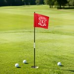 Personalized Golf Logo Monogram Multicolor Flag Putting Green Golf Course Accessories Tournament Game Day Birthday Gift for Golf Enthusiasts Golfers
