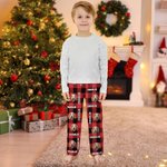 Henkilökohtainen ruudullinen Avatar Pet Portrait Pitkä Pajama housut nimi ja kiristysnauha joulu syntymäpäivälahja Kid aikuisille lemmikkieläinten ystäville