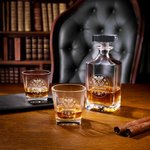 Personalized Christmas-Themed Whiskey Decanter with Engraved Name Daily Use Christmas Gift for Whiskey Lover
