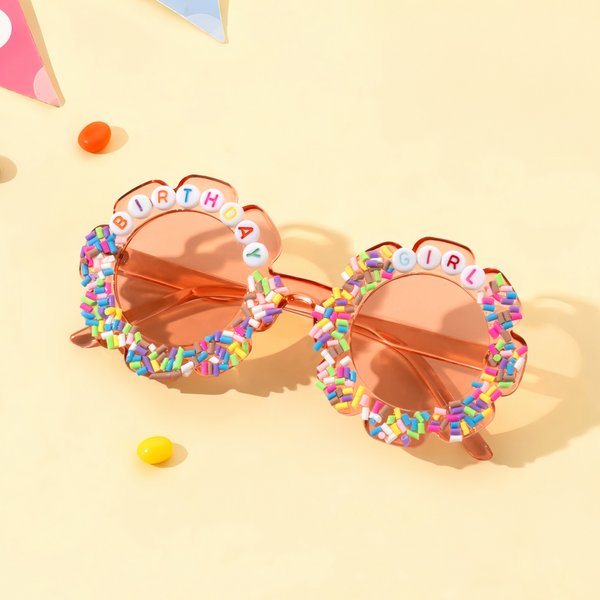 Occhiali da sole per bambini personalizzati per ragazze con testo