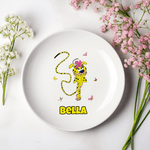 Personalized Marsupilami the Long-Tailed Leopard Ceramic Jewelry Dish with Name Birthday Gift for Sisters Friends | Callie × Marsupilami®