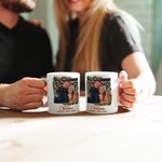 Tazza personalizzata in ceramica con foto da 11 oz 15 oz con testo Regalo di Natale per amici e famiglia