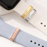 Personalised Medical Cross Stethoscope Caduceus Medical Alert ID Tag for Watch Band with Engraved Text Emergency Contact Gift for Diabetes Allergy